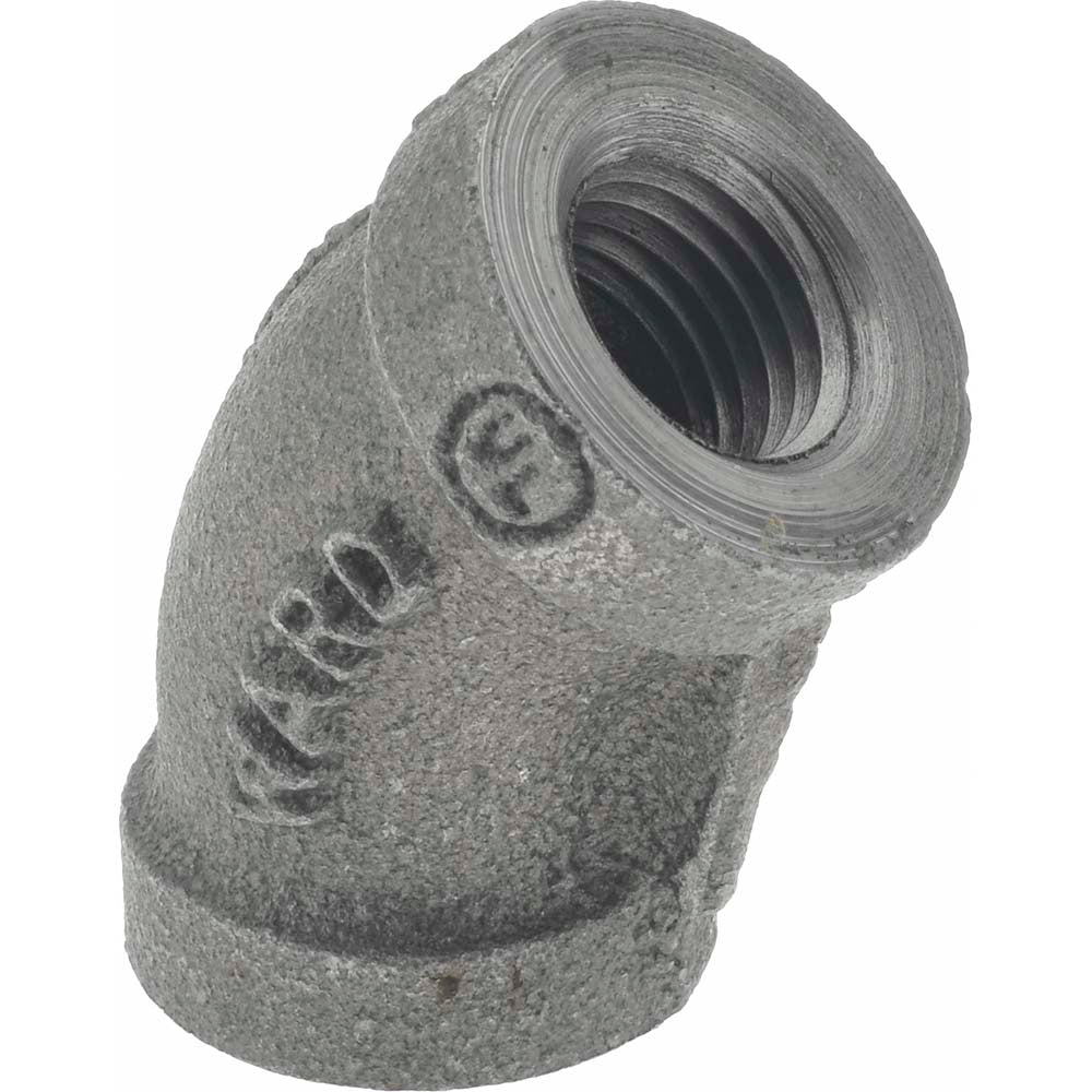 Value Collection B120 8 Black 45 &deg Elbow 1/4", Threaded