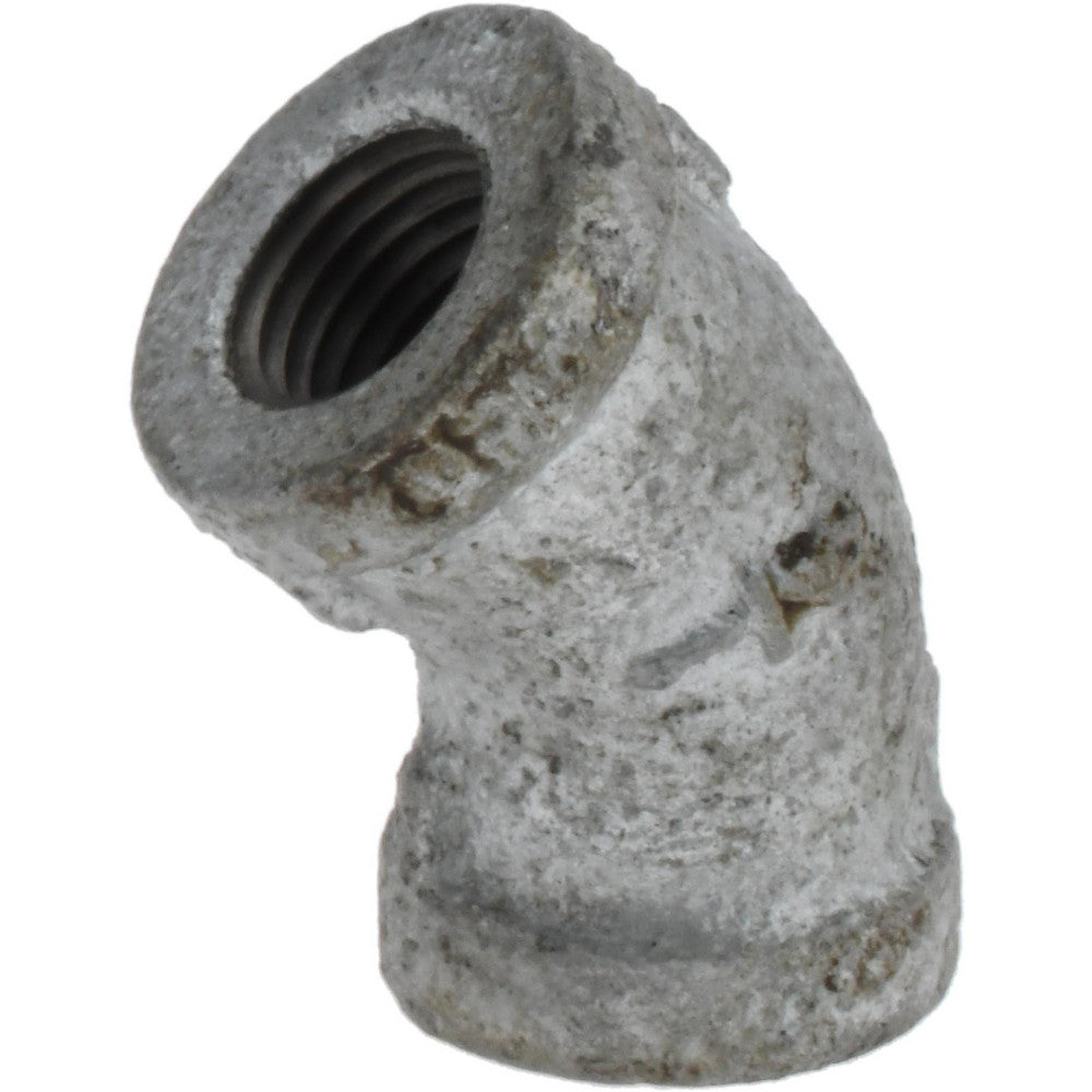 Value Collection G120 8 Malleable Iron Pipe 45 &deg Elbow 1/4" Fitting