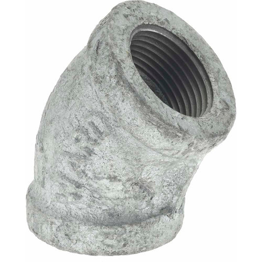 Value Collection G120 20 Malleable Iron Pipe 45 &deg Elbow 3/4" Fitting