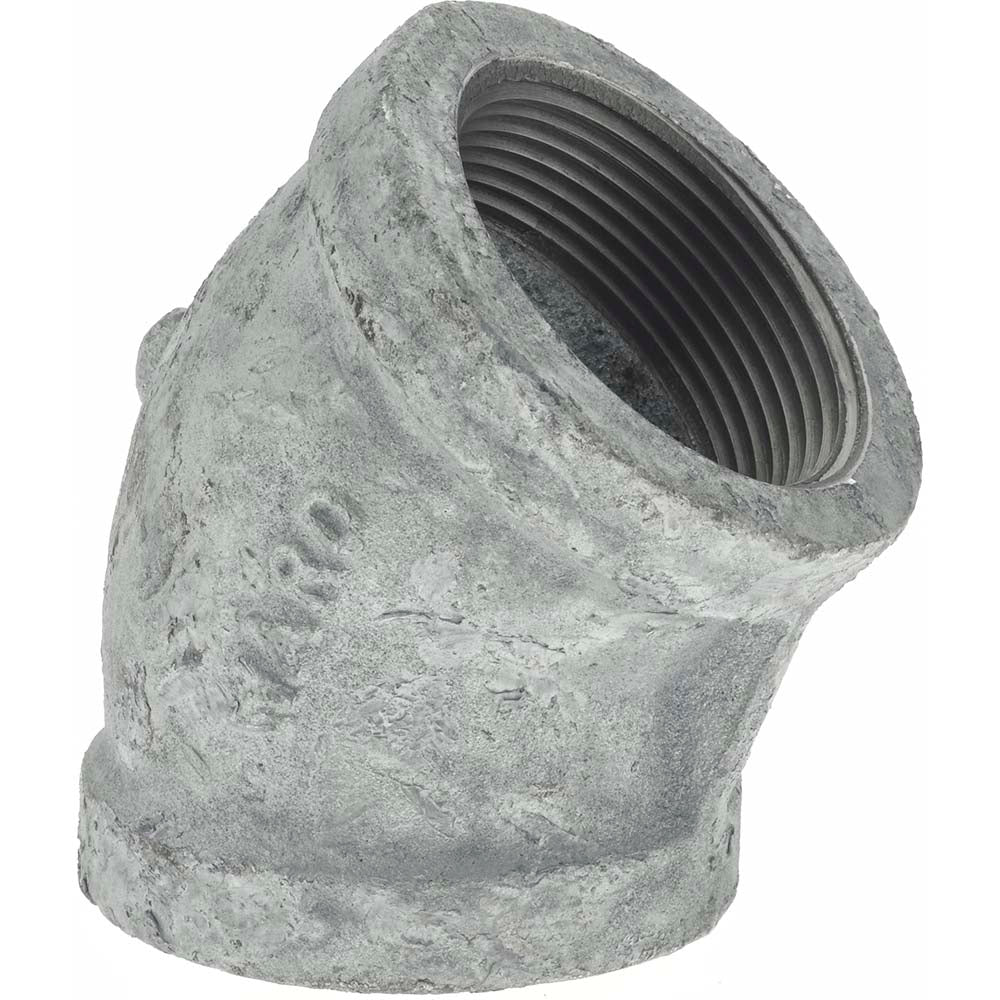 Value Collection G120 40 Malleable Iron Pipe 45 &deg Elbow 1-1/2" Fitting