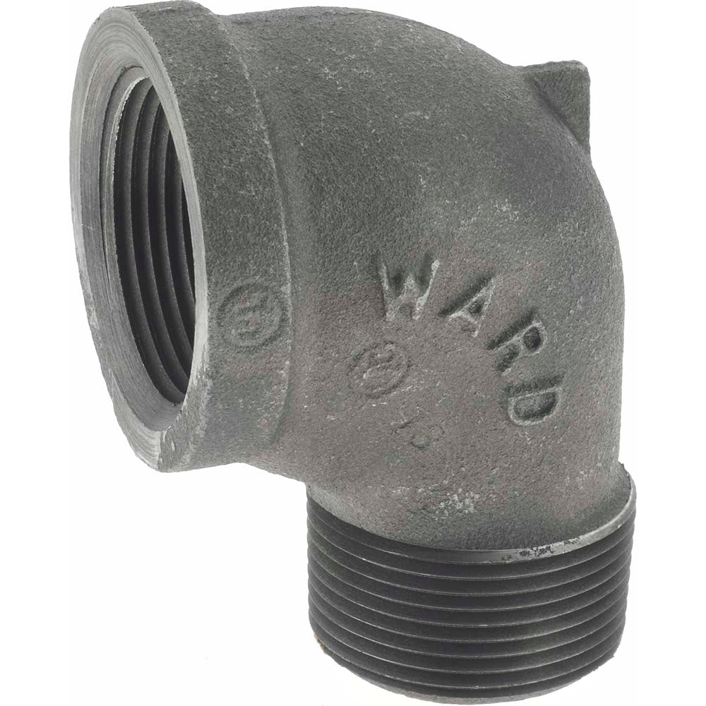 Value Collection B92 32 Size 1-1/4", Class 150, Malleable Iron Black Pipe 90&deg Street Elbow