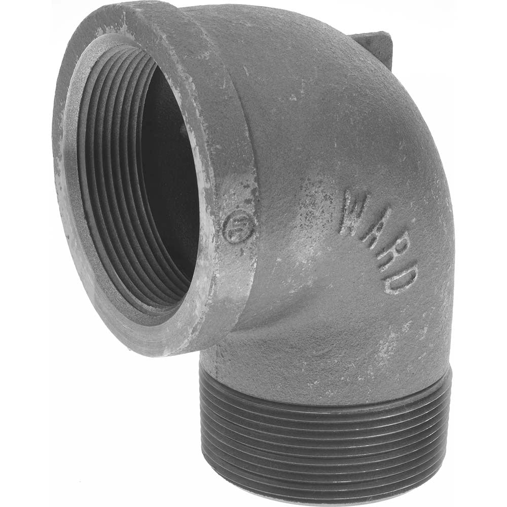 Value Collection B92 80 Black 90 &deg Street Elbow 3", Threaded