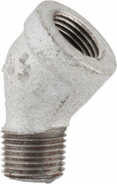 Anvil 0311027205 Malleable Iron Pipe 45 &deg Street Elbow 1/2" Fitting