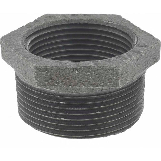 Value Collection MDB241 40X32 Size 1-1/2 x 1-1/4", Class 150, Malleable Iron Black Pipe Hex Bushing