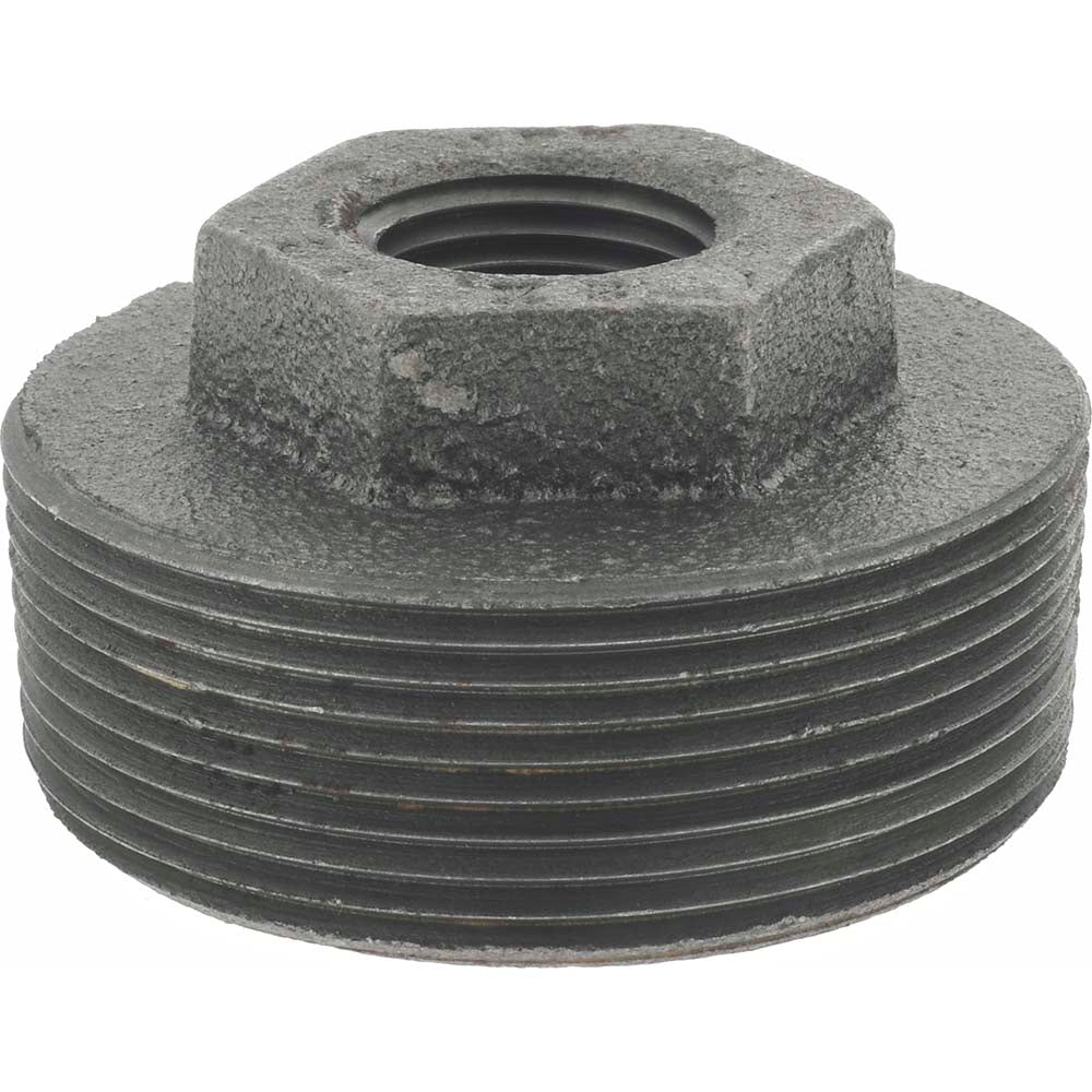 Value Collection B241N 50X15 Size 2 x 1/2", Class 150, Malleable Iron Black Pipe Hex Bushing