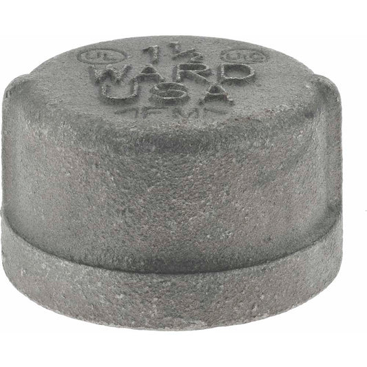 Value Collection B300 40 Black End Cap 1-1/2", Threaded