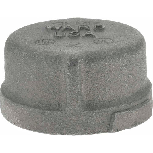 Value Collection B300 50 Black End Cap 2", Threaded
