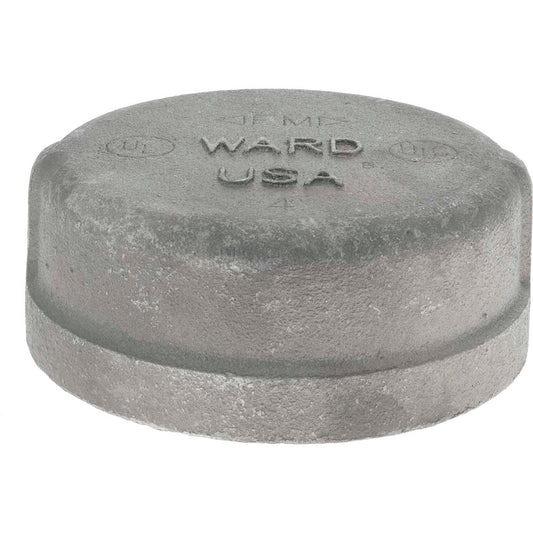 Value Collection B300 100 Black End Cap 4", Threaded
