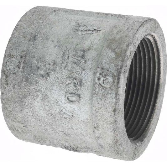 Value Collection G220 40 1-1/2" Galvanized Malleable Iron Pipe Coupling (Right Hand)