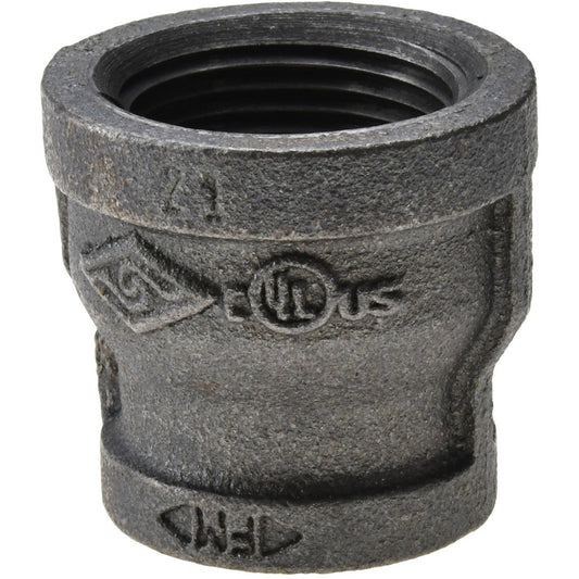 Value Collection B240 25X20 Black Reducing Coupling 1 x 3/4", Threaded