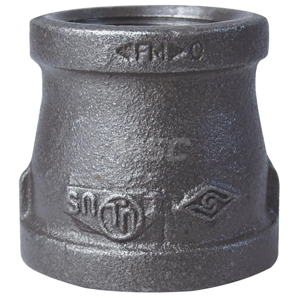 Value Collection MDB240 40X32-5 Size 1-1/2 x 1-1/4", Class 150, Malleable Iron Black Pipe Reducing Coupling