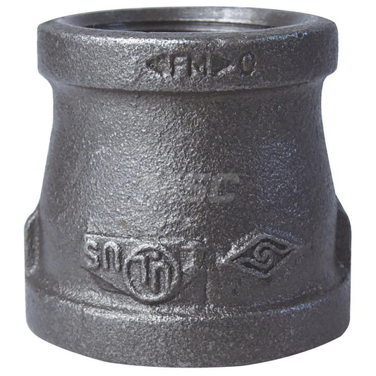 Value Collection MDB240 40X32-5 Size 1-1/2 x 1-1/4", Class 150, Malleable Iron Black Pipe Reducing Coupling