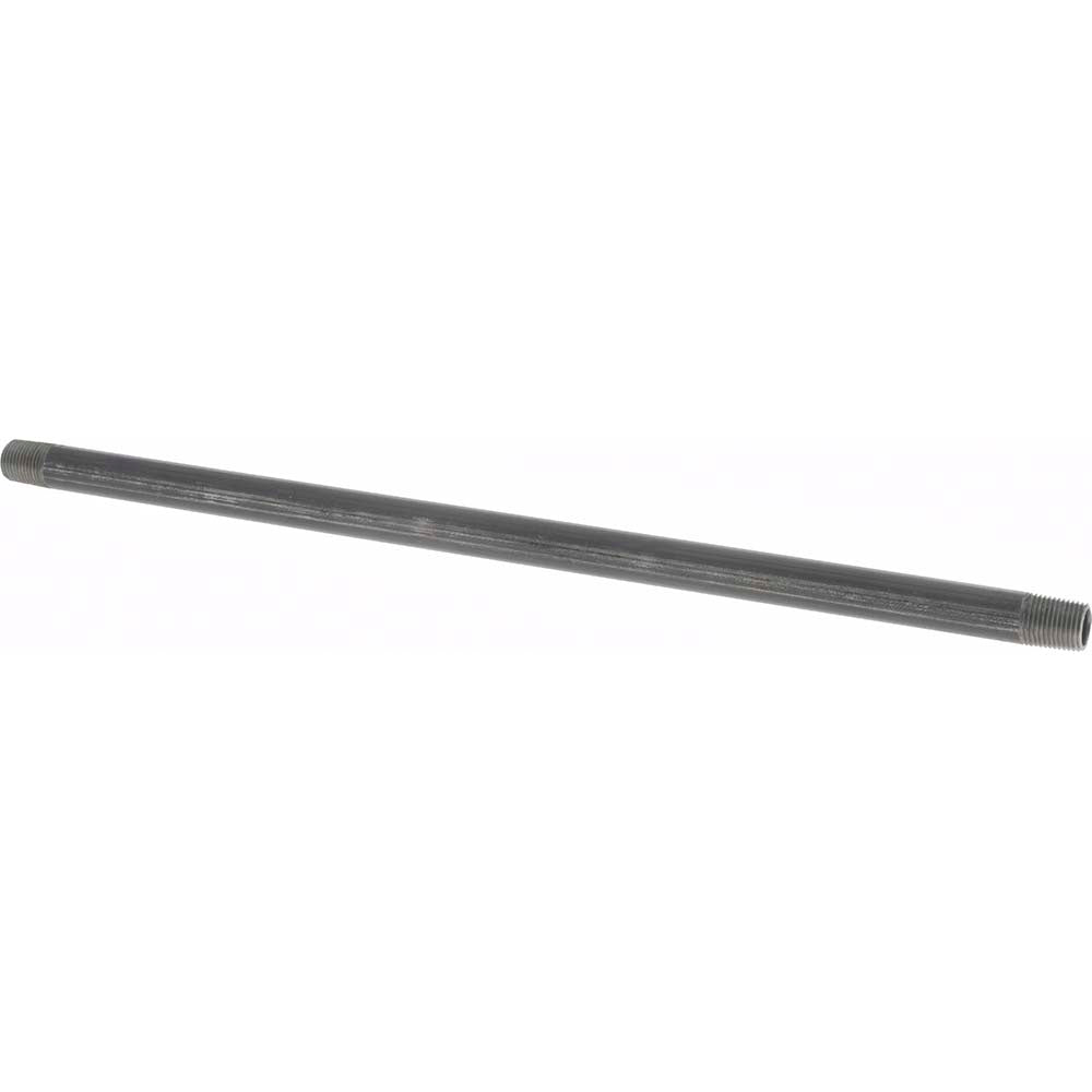 Value Collection NB010100 Black Pipe Nipple 1/8" Dia x 10" Long, Schedule 40