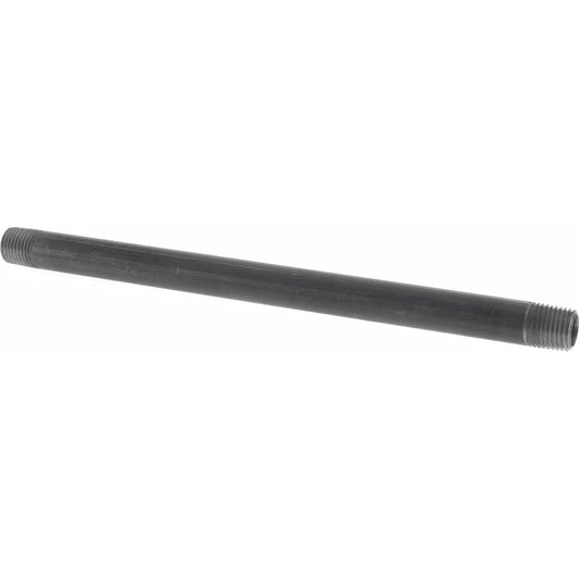 Value Collection NB02080 Black Pipe Nipple 1/4" Dia x 8" Long, Schedule 40