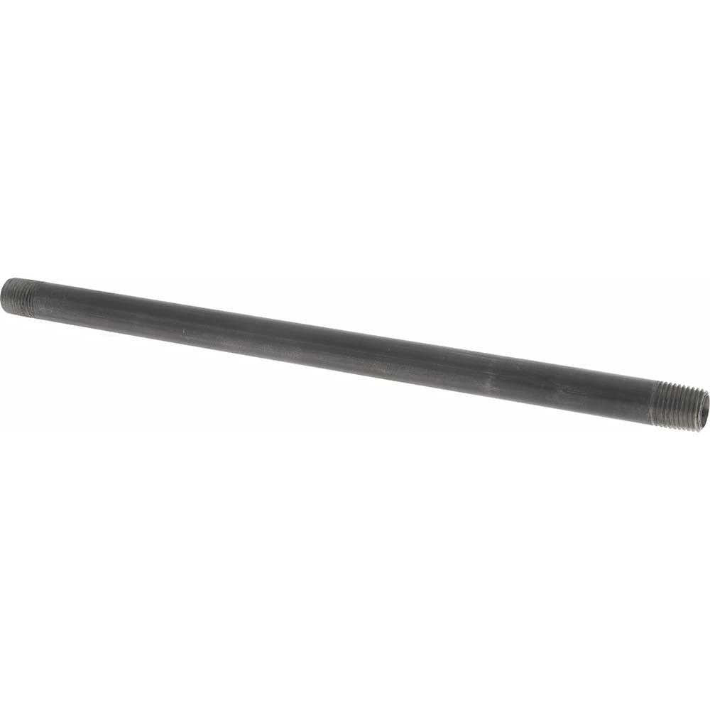Value Collection NB02100 Black Pipe Nipple 1/4" Dia x 10" Long, Schedule 40