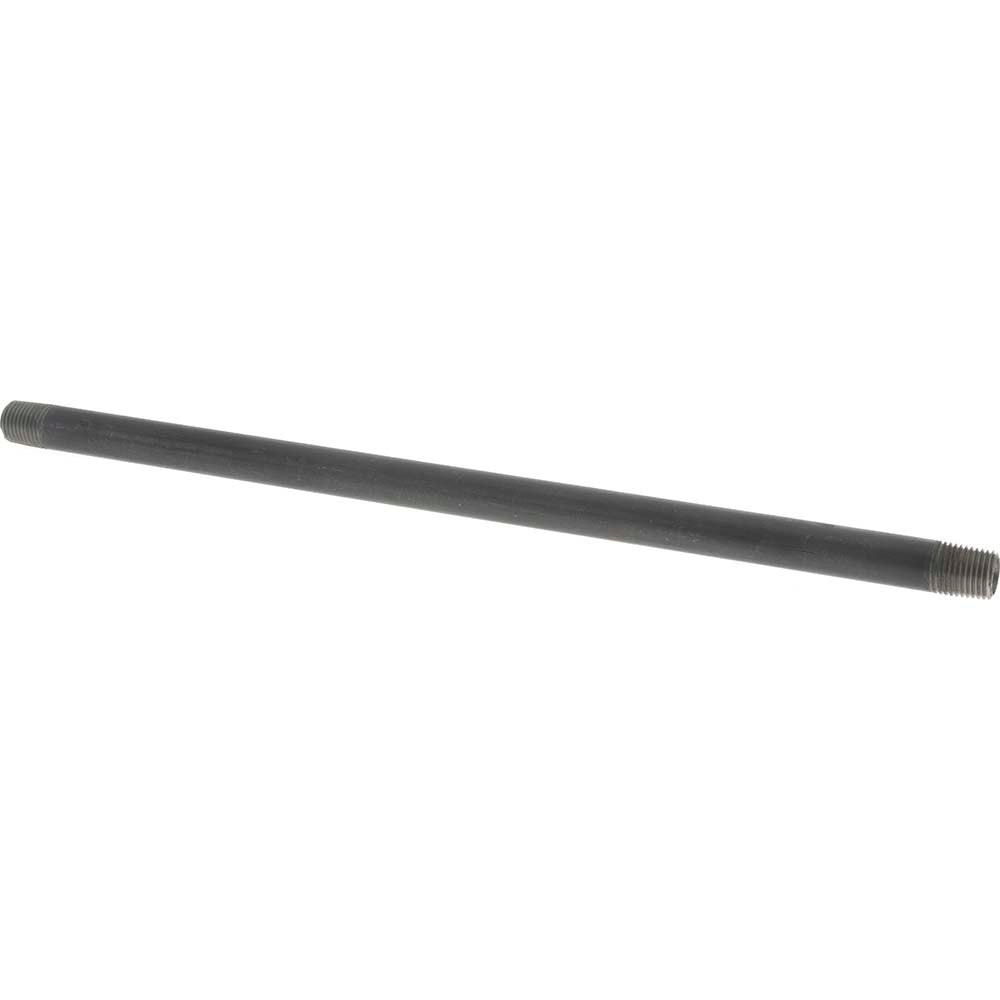 Value Collection NB02120 Black Pipe Nipple 1/4" Dia x 12" Long, Schedule 40