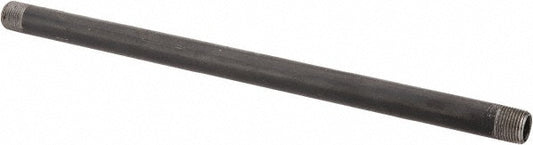 Value Collection NB03120 Black Pipe Nipple 3/8" Dia x 12" Long, Schedule 40