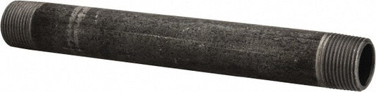 Value Collection NB05080 Black Pipe Nipple 3/4" Dia x 8" Long, Schedule 40