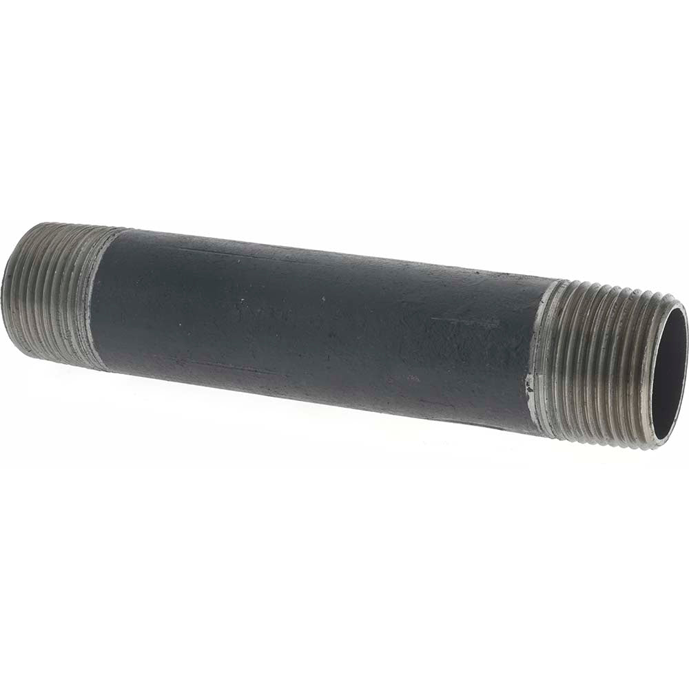 Value Collection NB06060 Black Pipe Nipple 1" Dia x 6" Long, Schedule 40
