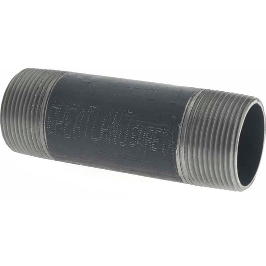 Value Collection NB07045 Black Pipe Nipple 1-1/4" Dia x 4-1/2" Long, Schedule 40