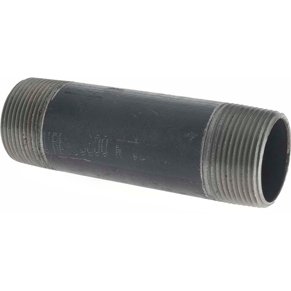 Value Collection NB07050 Black Pipe Nipple 1-1/4" Dia x 5" Long, Schedule 40