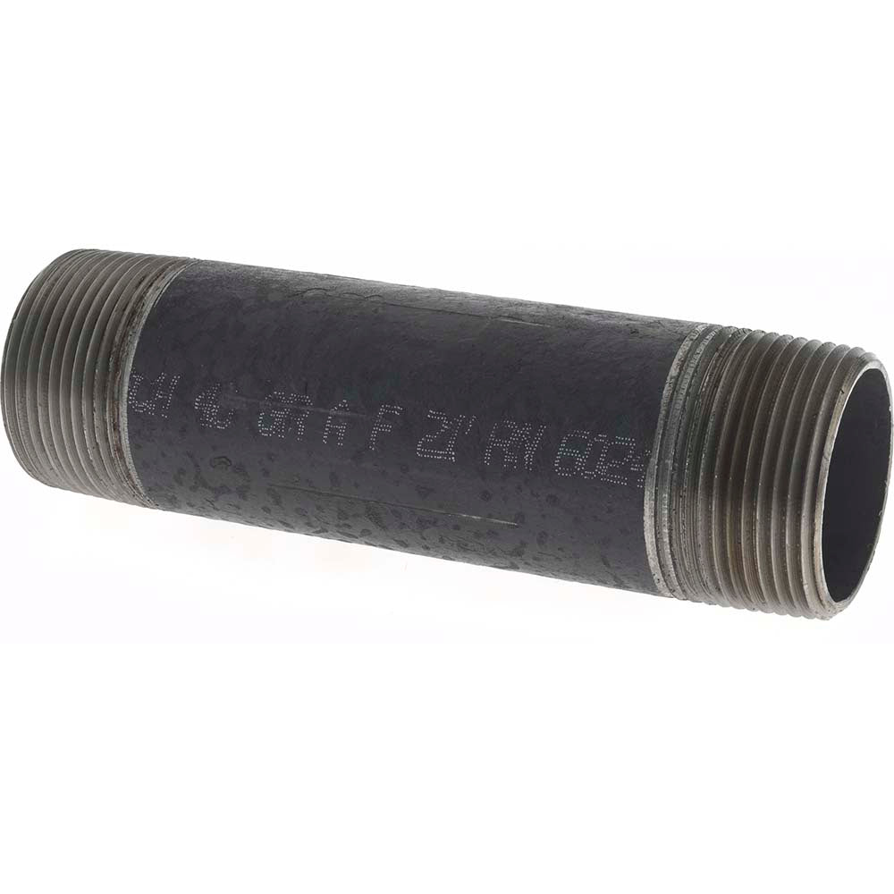 Value Collection NB07055 Black Pipe Nipple 1-1/4" Dia x 5-1/2" Long, Schedule 40