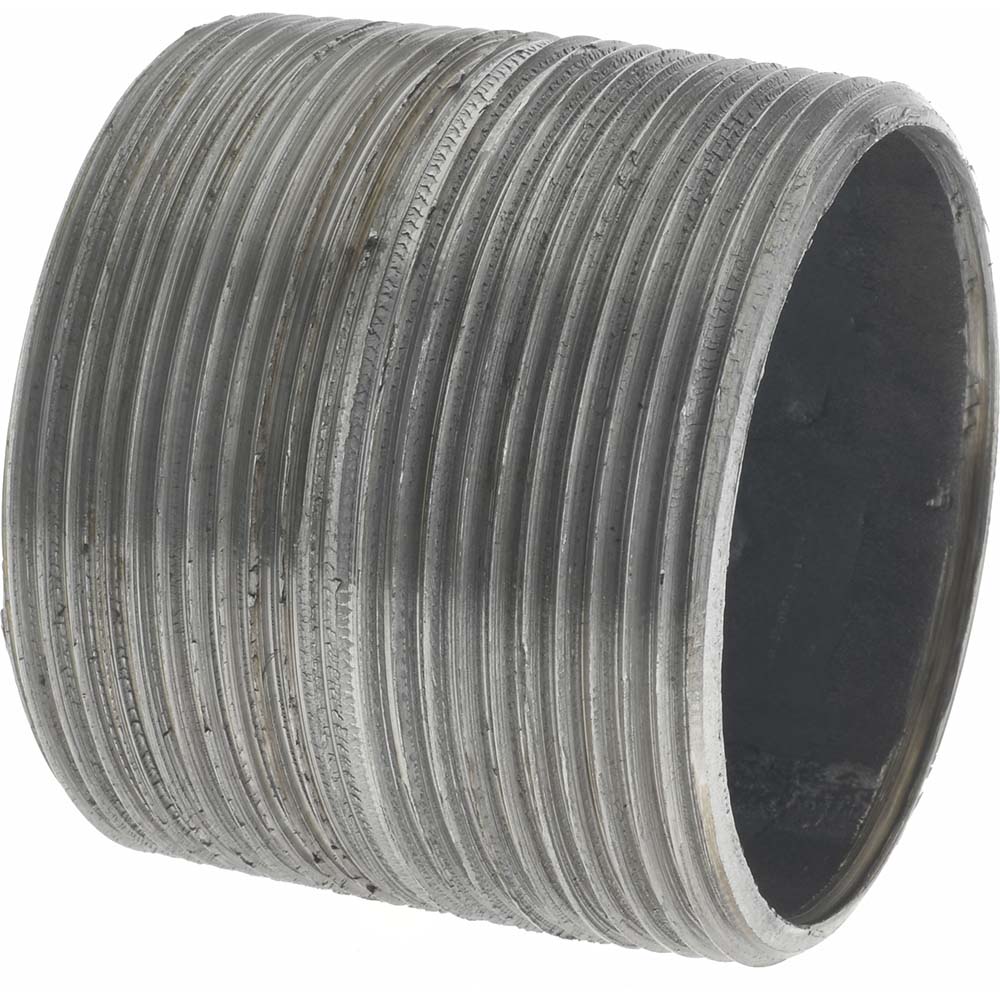 Value Collection NB09001 Black Pipe Nipple 2" Dia x 2" Long, Schedule 40