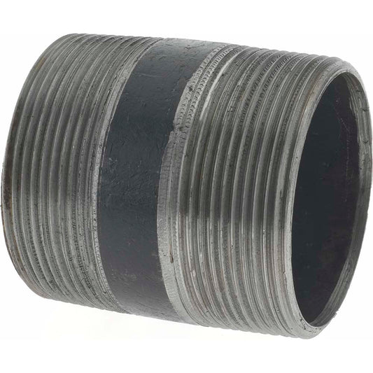 Value Collection NB09025 Black Pipe Nipple 2" Dia x 2-1/2" Long, Schedule 40