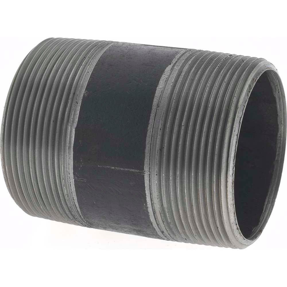 Value Collection NB09030 Black Pipe Nipple 2" Dia x 3" Long, Schedule 40