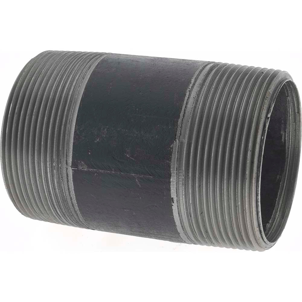 Value Collection NB09035 Black Pipe Nipple 2" Dia x 3-1/2" Long, Schedule 40