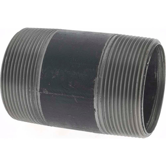 Value Collection NB09035 Black Pipe Nipple 2" Dia x 3-1/2" Long, Schedule 40