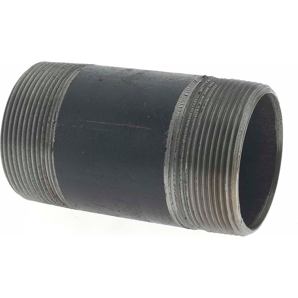 Value Collection NB09040 Black Pipe Nipple 2" Dia x 4" Long, Schedule 40