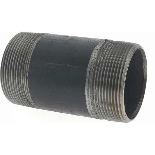 Value Collection NB09040 Black Pipe Nipple 2" Dia x 4" Long, Schedule 40