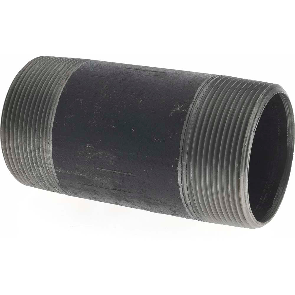Value Collection NB09045 Black Pipe Nipple 2" Dia x 4-1/2" Long, Schedule 40