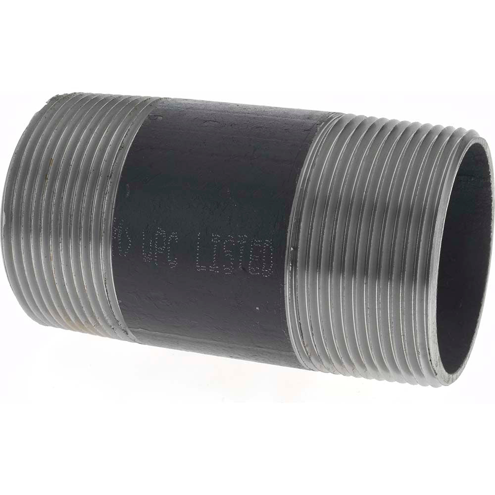 Value Collection NB10050 Black Pipe Nipple 2-1/2" Dia x 5" Long, Schedule 40