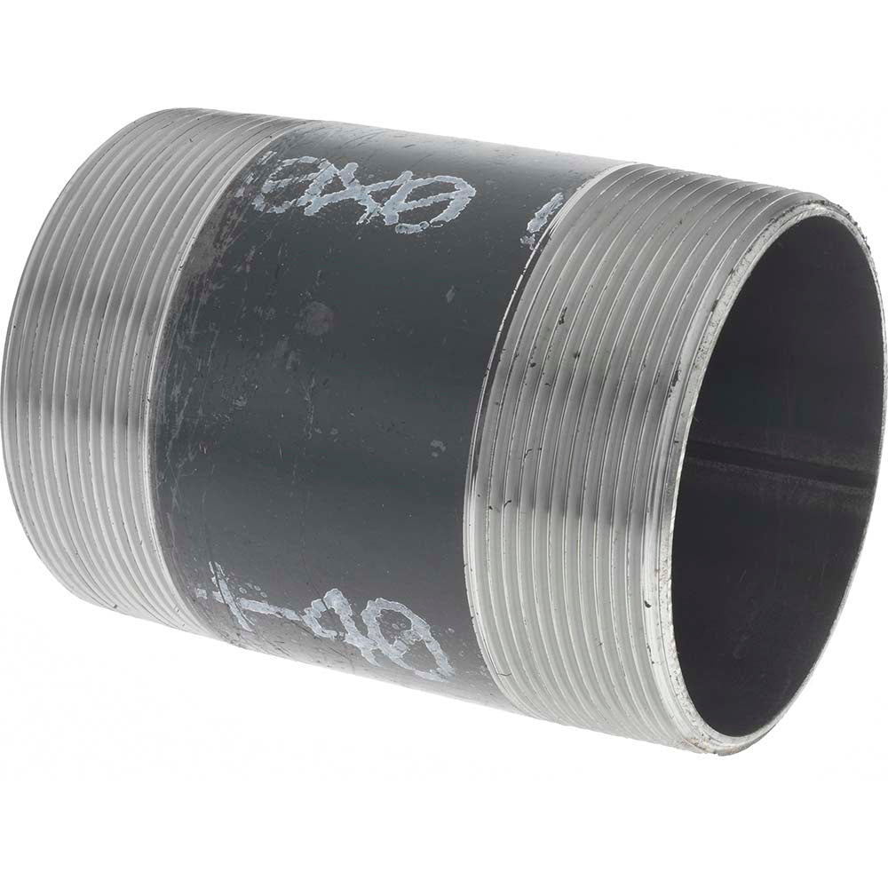 Anvil 0330054404 Black Pipe Nipple 4" Dia x 6" Long, Schedule 40