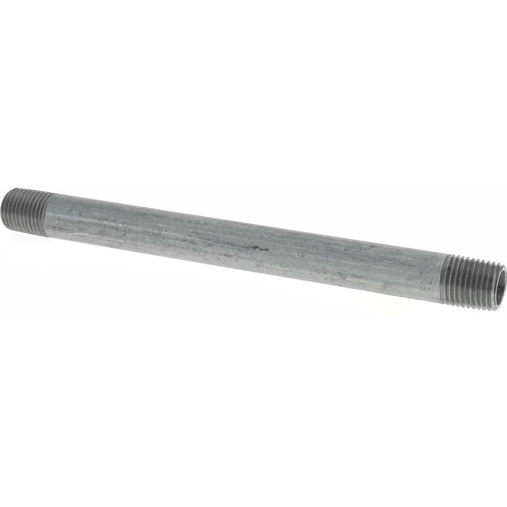 Value Collection NG02060 Galvanized Pipe Nipple 1/4", 6" Long, Schedule 40, Steel