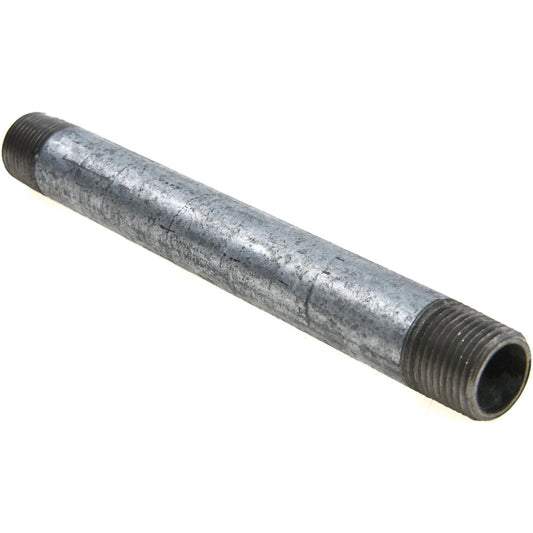 Value Collection NG03055 Galvanized Pipe Nipple 3/8", 5-1/2" Long, Schedule 40, Steel