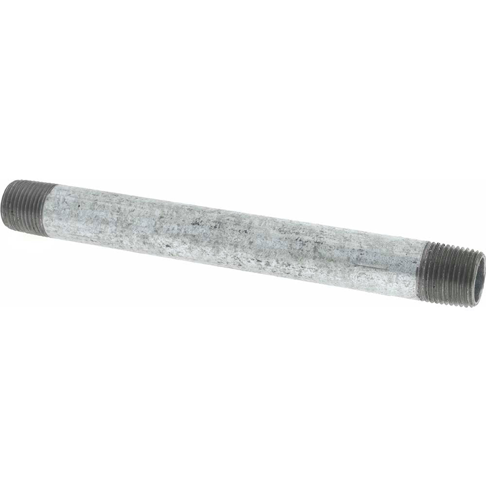 Value Collection NG03060 Galvanized Pipe Nipple 3/8", 6" Long, Schedule 40, Steel