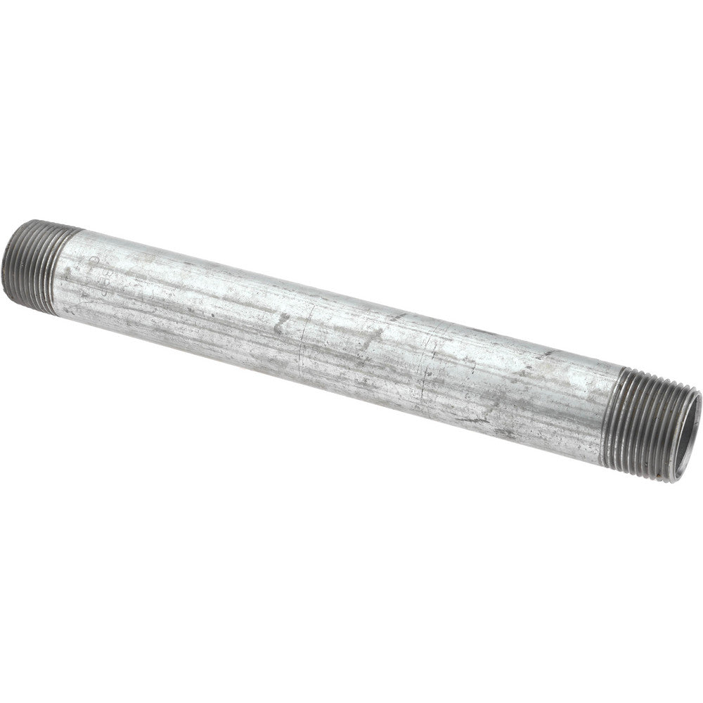 Value Collection NG06100 Galvanized Pipe Nipple 1", 10" Long, Schedule 40, Steel