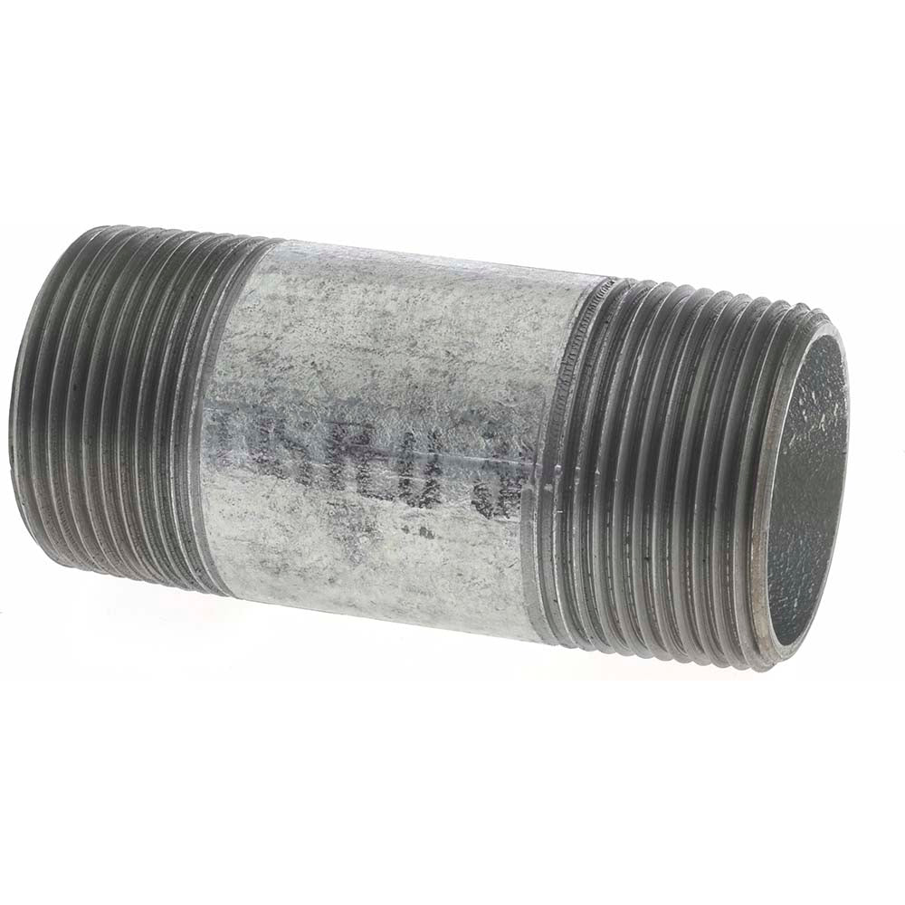 Anvil 0331029009 Galvanized Pipe Nipple 1-1/4", 3-1/2" Long, Schedule 40, Steel