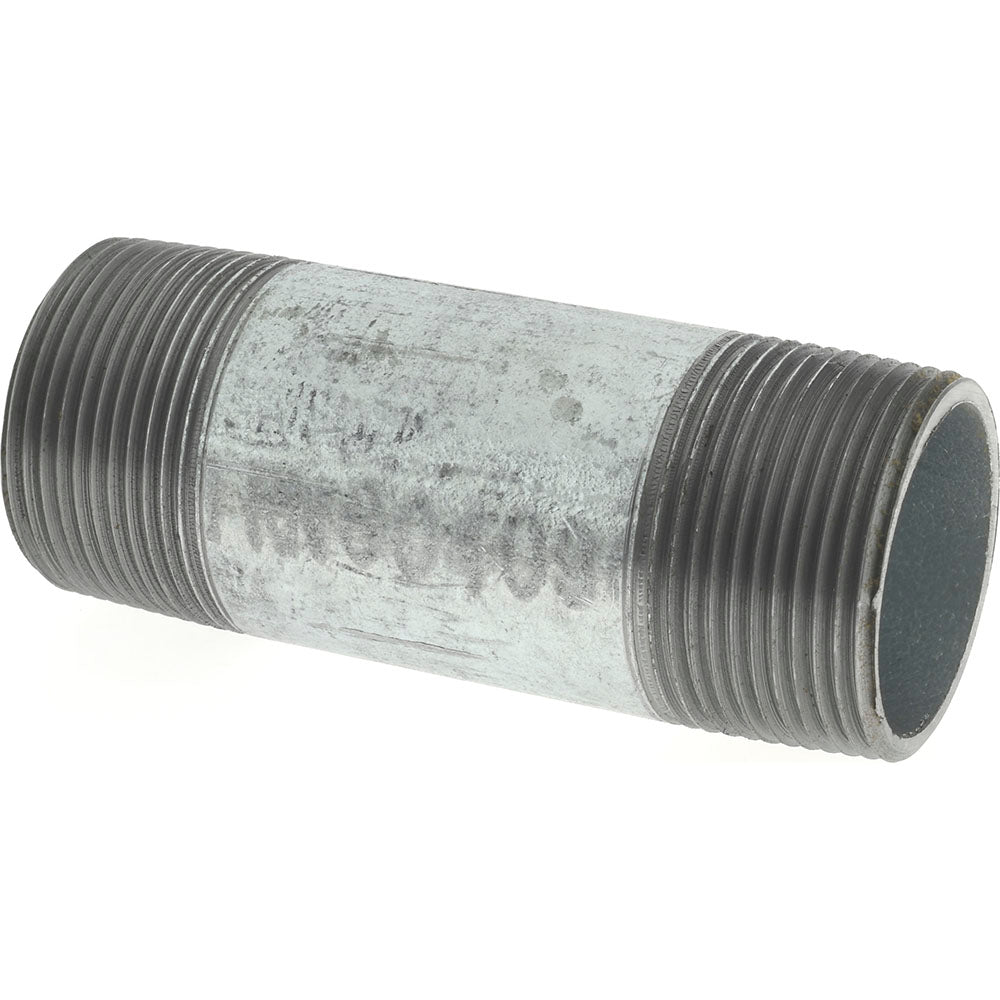 Value Collection NG07040 Galvanized Pipe Nipple 1-1/4", 4" Long, Schedule 40, Steel