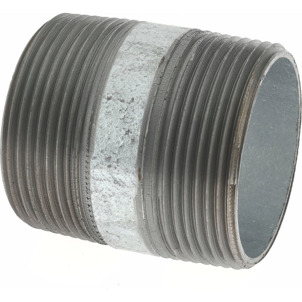 Value Collection NG08020 Galvanized Pipe Nipple 1-1/2", 2" Long, Schedule 40, Steel