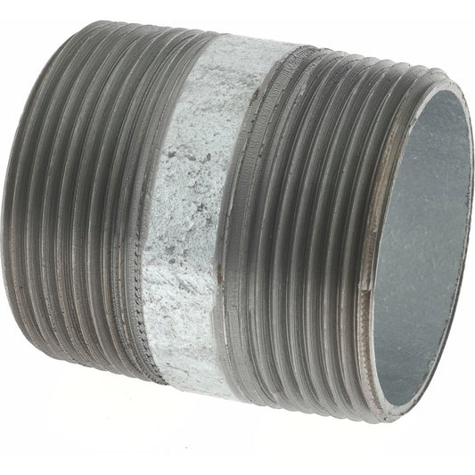 Value Collection NG08020 Galvanized Pipe Nipple 1-1/2", 2" Long, Schedule 40, Steel