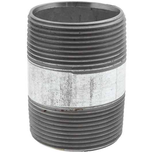 Value Collection NG08025 Galvanized Pipe Nipple 1-1/2", 2-1/2" Long, Schedule 40, Steel