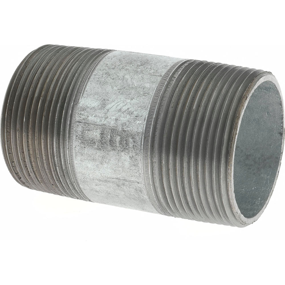 Value Collection NG08030 Galvanized Pipe Nipple 1-1/2", 3" Long, Schedule 40, Steel