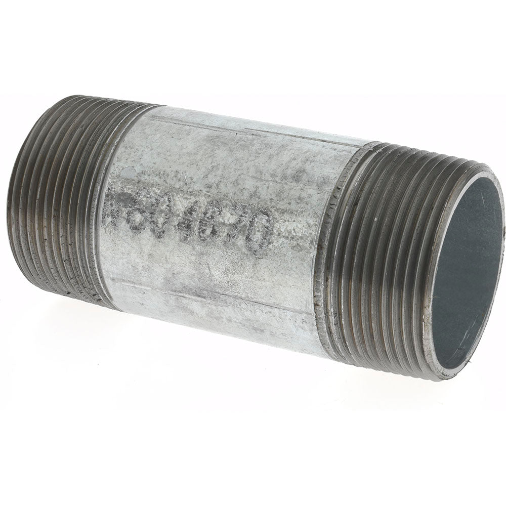 Value Collection NG08040 Galvanized Pipe Nipple 1-1/2", 4" Long, Schedule 40, Steel