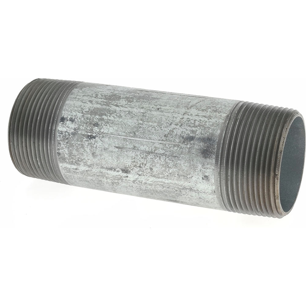 Value Collection NG08050 Galvanized Pipe Nipple 1-1/2", 5" Long, Schedule 40, Steel