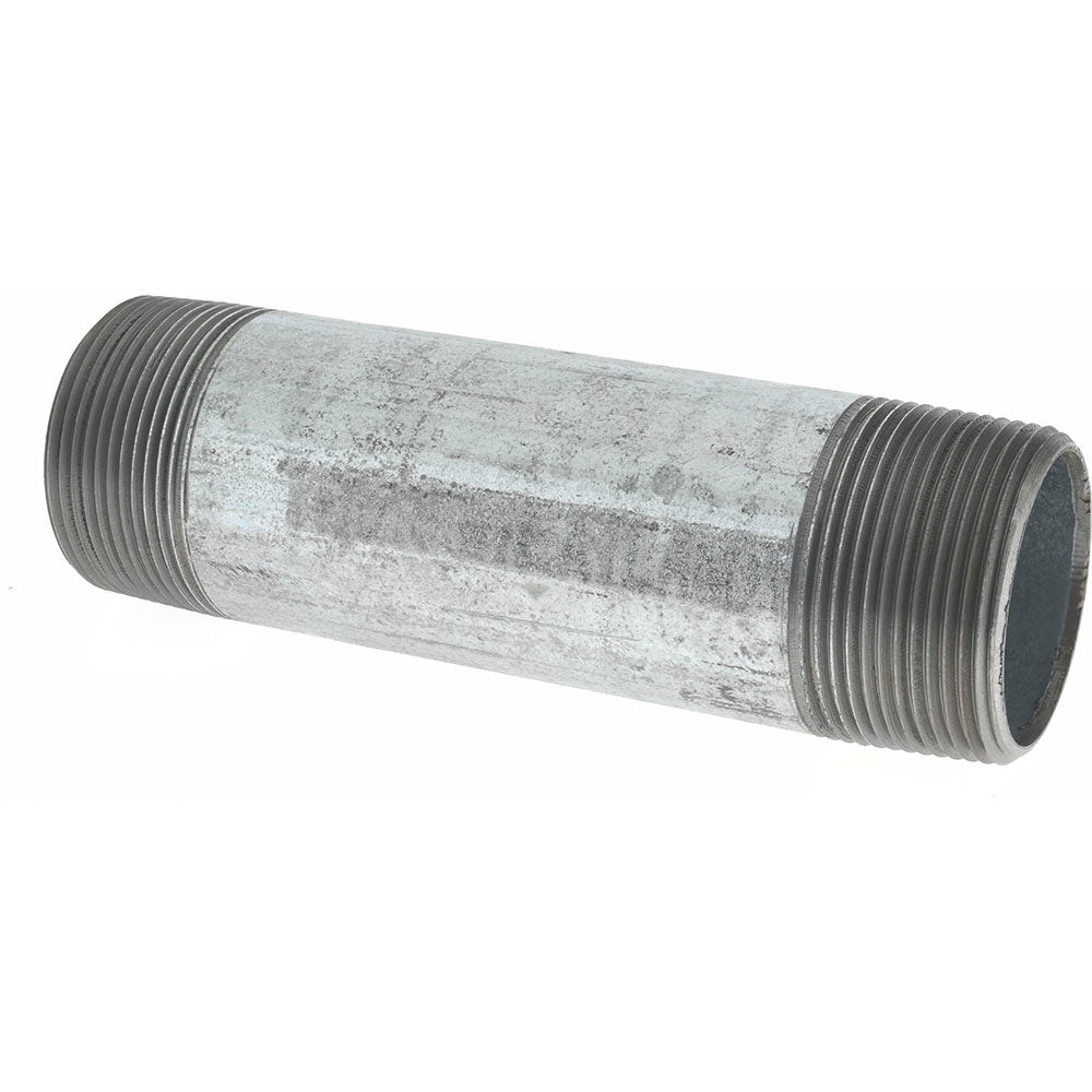 Value Collection NG08060 Galvanized Pipe Nipple 1-1/2", 6" Long, Schedule 40, Steel