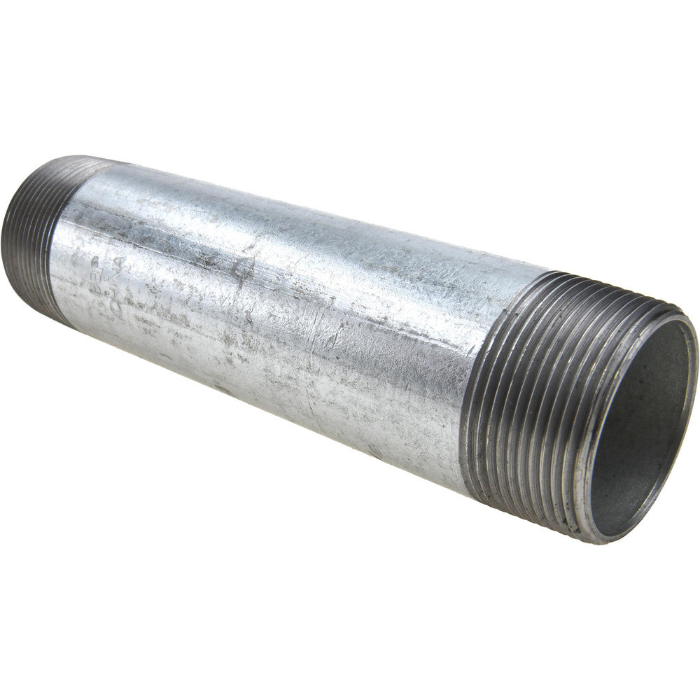 Value Collection NG08070 Galvanized Pipe Nipple 1-1/2", 7" Long, Schedule 40, Steel